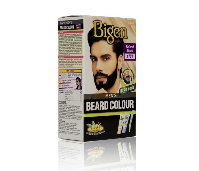 Bigen Original No Ammonia Men's Beard Color Natural Black B101 - Zoom Image 4