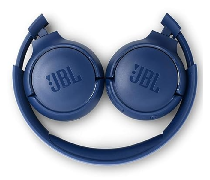 JBL Tune T500 Wireless On-Ear Headphones with Microphone - Blue - Zoom Image 3