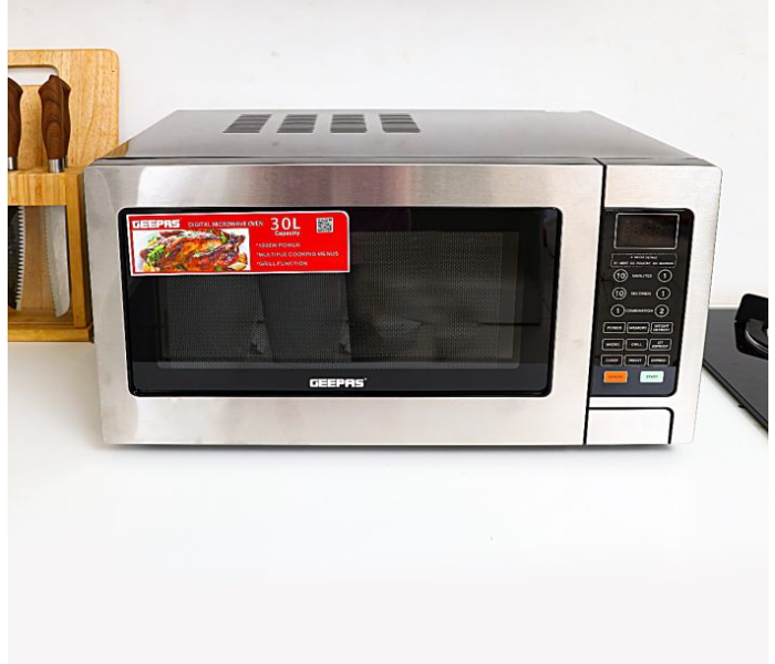 Geepas GMO1897 30L Digital Microwave Oven -  Grey - Zoom Image 3