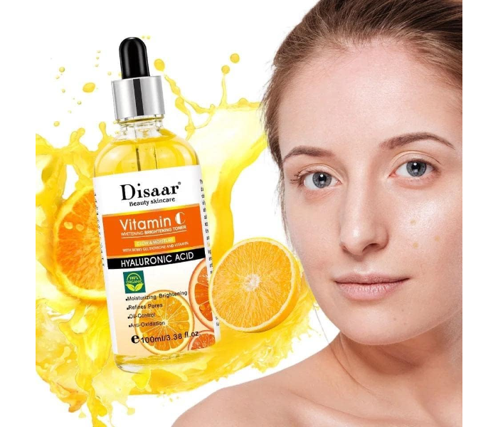 Disaar Vitamin C And Hydraulic Acid Whitening Anti Aging Brightening For Facial Skin Beauty Care Set  - Zoom Image 3