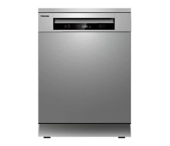 Toshiba DW-14F1ME(S) 14 Place Setting Free Standing Dishwasher with Dual Wash Zone - Silver - Zoom Image