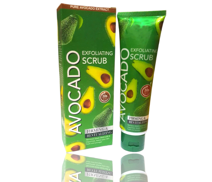 AVOCADO EXFOLIATING SCRUB 120g, Removes black dead cells Moisturizing Peeling Cream Gel Face Scrub Full Body Lotion Unisex - Zoom Image 1