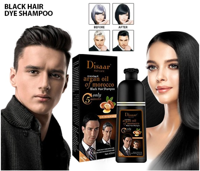 Dissar Instant Black Hair Deye Color Shampoo Easy To Use And Long Lasting 100% Grey Coverage in Minutes for Women & Men - Zoom Image 7