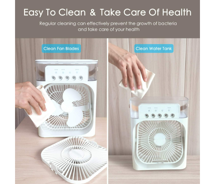 portable Super Strong Air Conditioner  USB Fan Mini Humidifier Cooler Fan 3 Gear  - Zoom Image 5