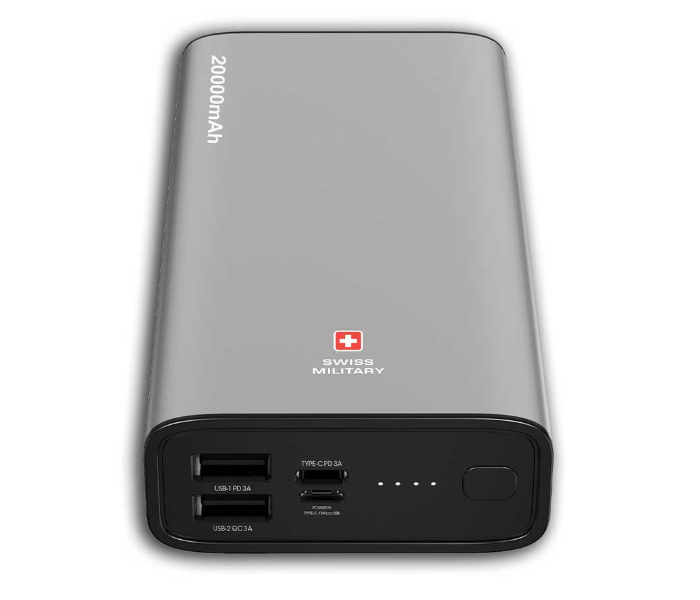 Swiss Military Biendron PB 20000 mAh Powerbank - Silver - Zoom Image 1