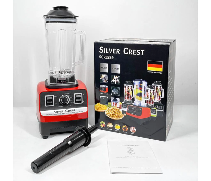 Silver Crest 4500W Heavy Duty Professional Multi Blender Mixer Juicer With 2 Jars - Zoom Image 1