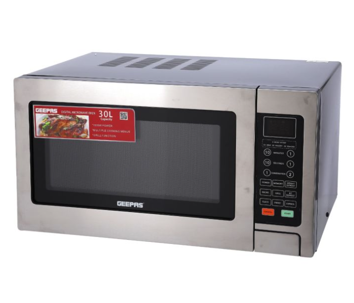 Geepas GMO1897 30L Digital Microwave Oven -  Grey - Zoom Image 1