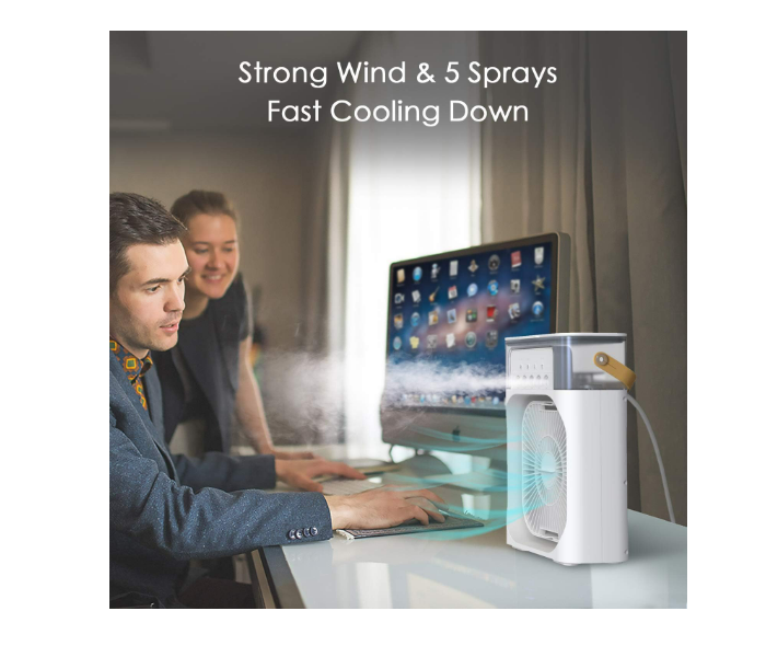 portable Super Strong Air Conditioner  USB Fan Mini Humidifier Cooler Fan 3 Gear  - Zoom Image 4