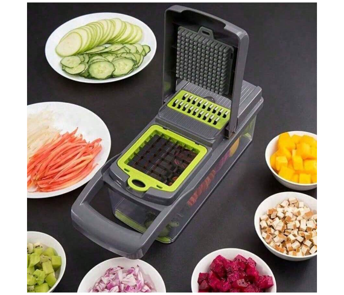 Multifunctional 14 in 1 Veggie Slicer Fruits, Vegetable Chopper, Food Dicer Cutter Peeler - Zoom Image 5