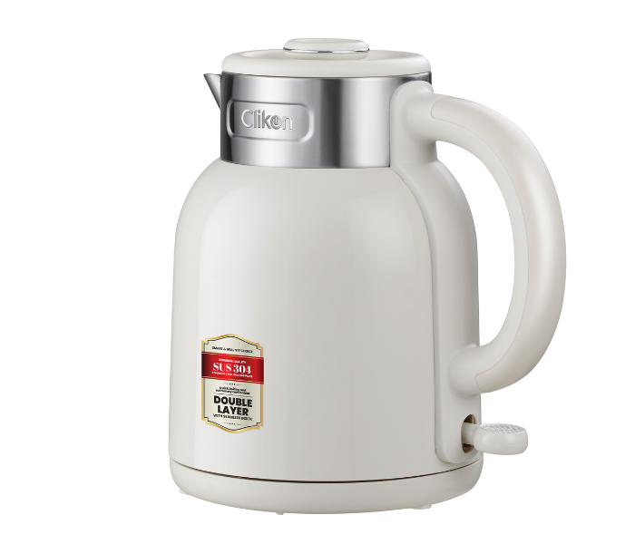 Clikon CK5149 1.5Liter Double Wall Electric Kettle - White - Zoom Image 3