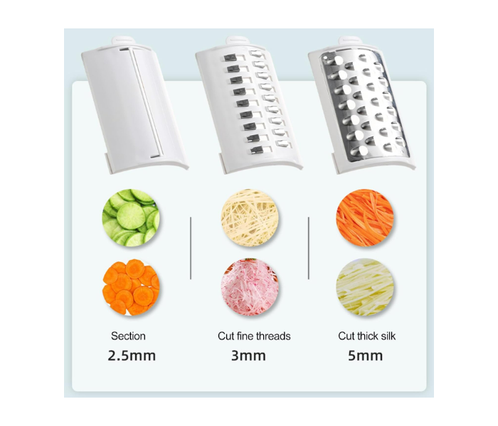 Portable Rechargeable 3 in 1 Automatic Vegetable Cutter  - Zoom Image 4