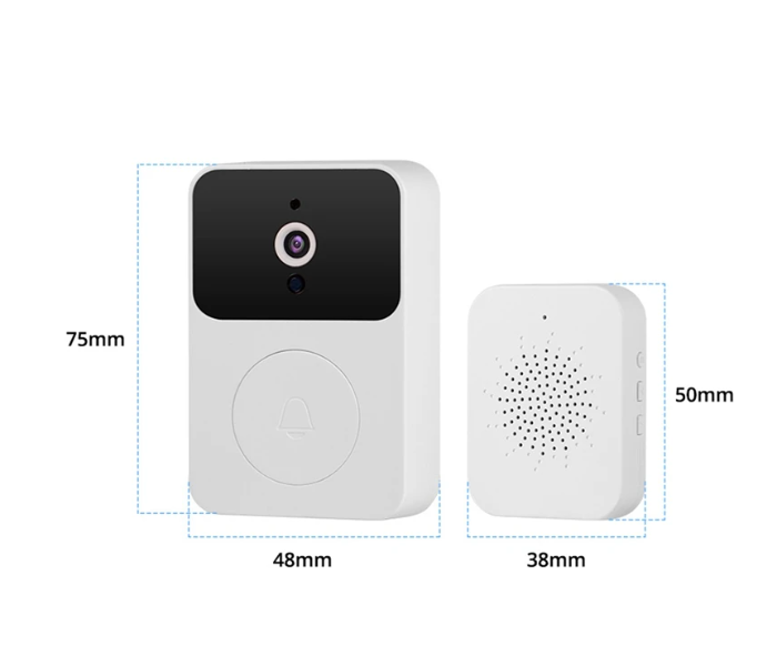 X9 Wifi Intelligent Visual Wireless Video Security Doorbell With Night Vision Voice Dialogue Call Remote Camera For Home Door - Zoom Image 3