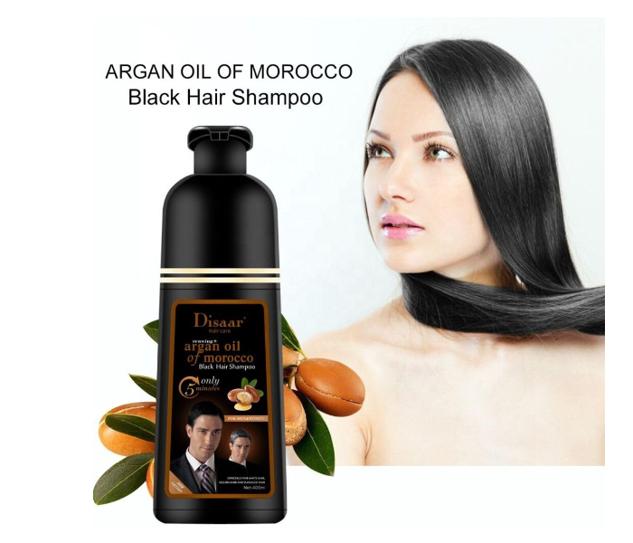 Dissar Instant Black Hair Deye Color Shampoo Easy To Use And Long Lasting 100% Grey Coverage in Minutes for Women & Men - Zoom Image 5