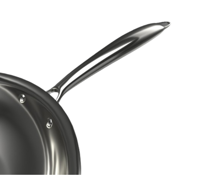 Delici DTFP24 24cm Tri-Ply Stainless Steel Frypan - Zoom Image 4