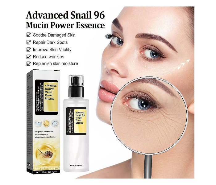 Snail Mucin 96% Power Repairing hydrating Serum For Face With Snail Secretion Filtrate Dark Spots And Fine Lines - Zoom Image 4