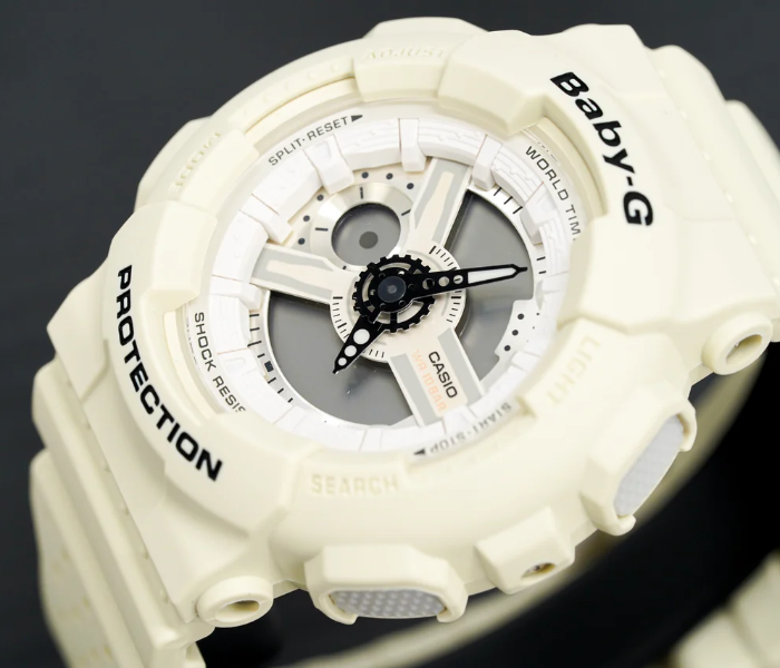 Casio BA-110PP-7ADR Baby-G Analog-Digital Watch for Women - White - Zoom Image 2