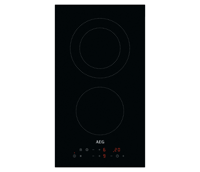 AEG HRB32310CB Built-in Ceramic Hob 30cm - 2 Zones with Touch Controls - Zoom Image 1