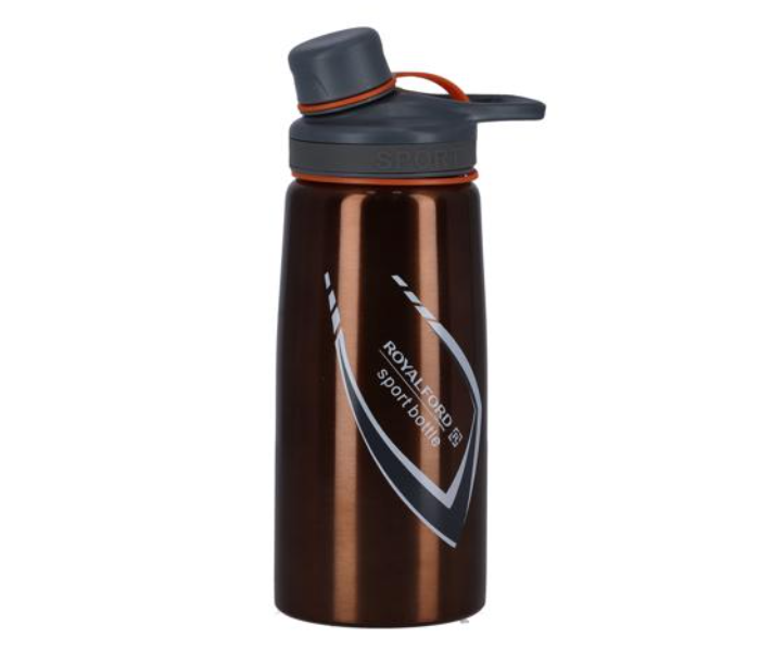 Royalford RF9364 700ml Stainless Steel Sports Bottle - Brown - Zoom Image 1