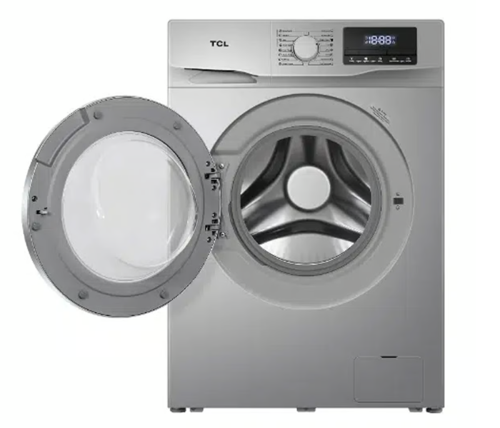 TCL F607FLS 7Kg Front Loading Washing Machine - Silver - Zoom Image 2