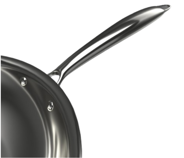 Delici DTFP26 26cm Tri-Ply Stainless Steel Frypan - Zoom Image 4