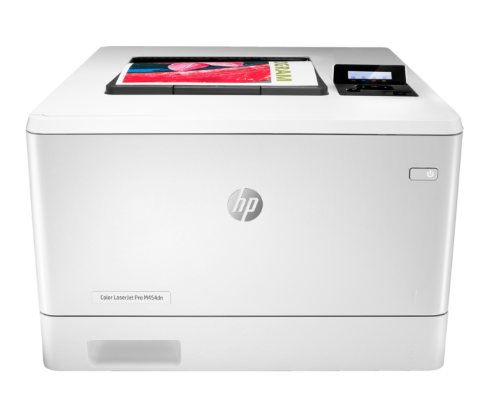 HP M454DN LaserJet Pro Color Printer - White  - Zoom Image 1