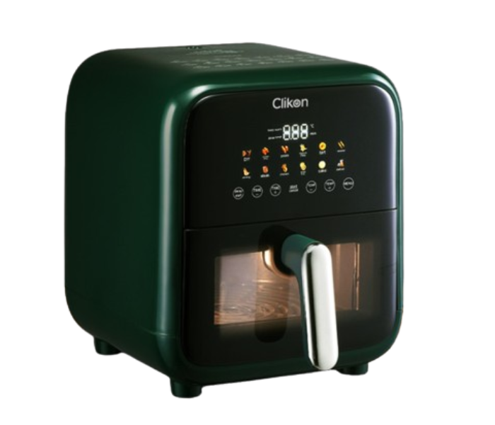 Clikon CK371 7.5Liter Digital Airchef 1800W Airfryer with Window - Dark Green - Zoom Image 1