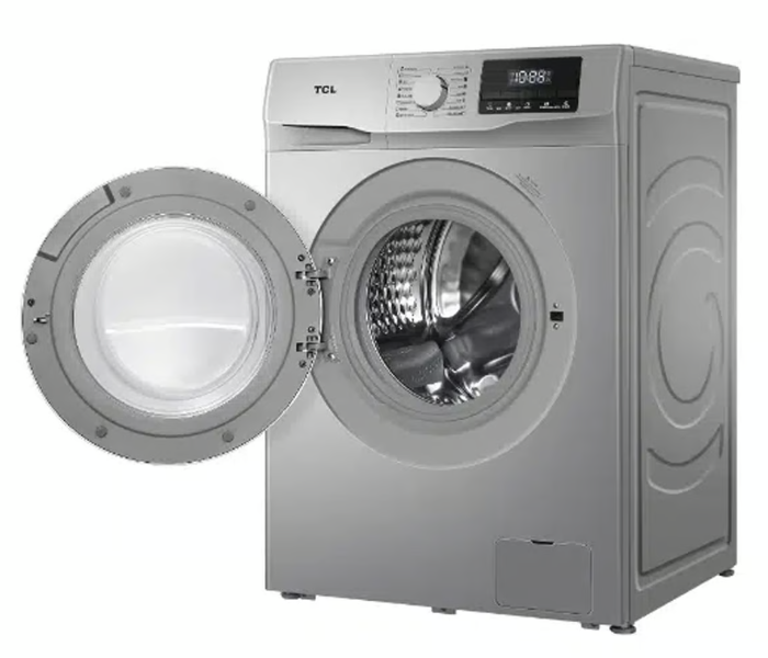 TCL F607FLS 7Kg Front Loading Washing Machine - Silver - Zoom Image 3