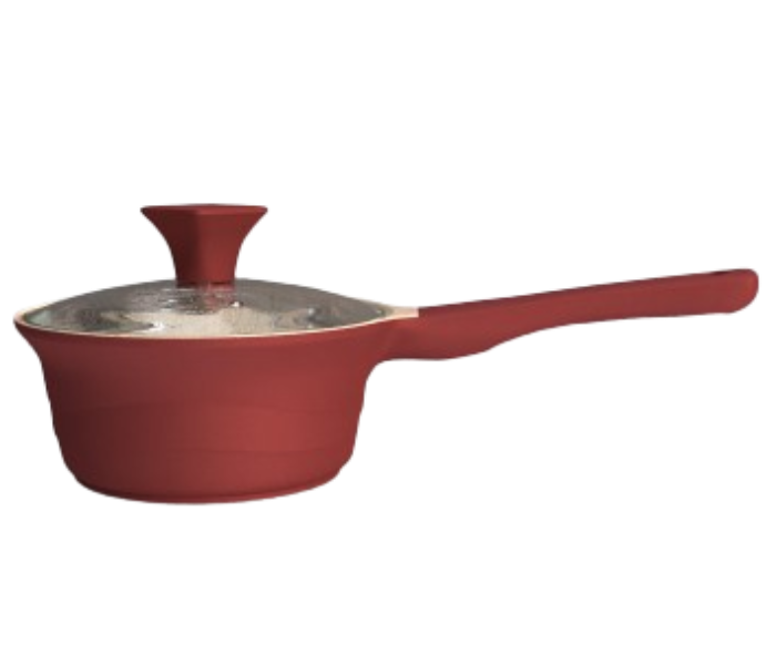 Delici DGDN MP16M Granite Coated Die Cast Aluminium Milk Pan - Maroon - Zoom Image 2