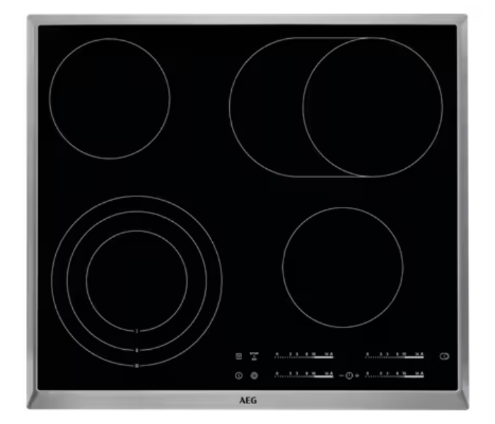 AEG HK654070XB Built-in Ceramic Hob - 4 Zones with Touch Controls - Zoom Image 1