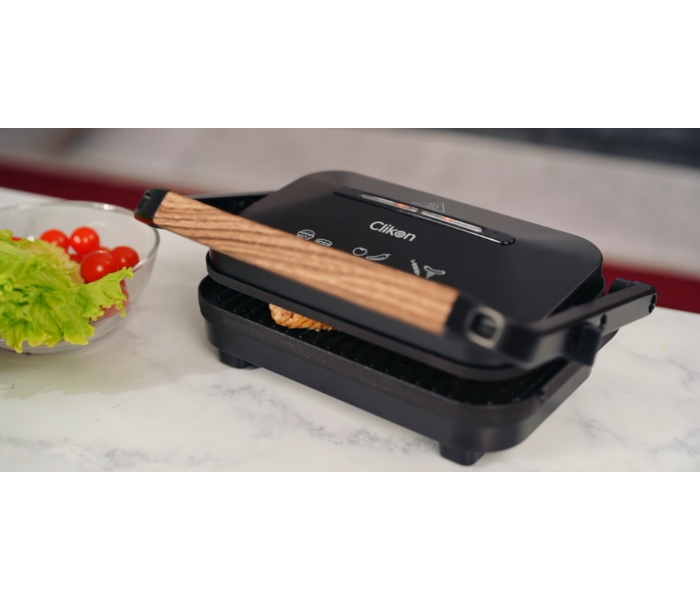 Clikon CK2473 Timber Chef 1300W Non Stock Contact Grill - Black - Zoom Image 3