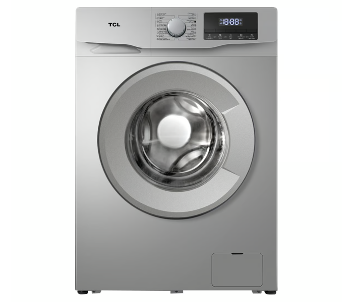 TCL F607FLS 7Kg Front Loading Washing Machine - Silver - Zoom Image 1