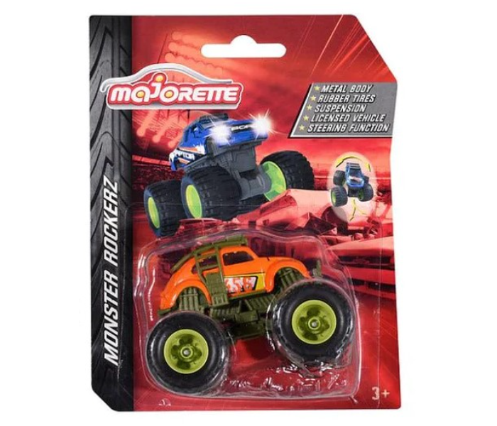 Majorette 212057255 Monster Rockerz Miniature Die Cast Free Wheel Vehicle - Orange - Zoom Image 2