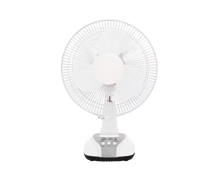 Portable Rechargeable Outdoor Indoor 12 INCH AC/DC Led Emergency Table Fan With Solar pannel And Power Bank - Zoom Image 6