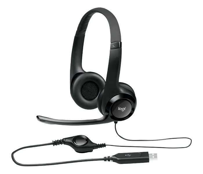 Logitech H390 USB Computer Headset - Black - Zoom Image 1