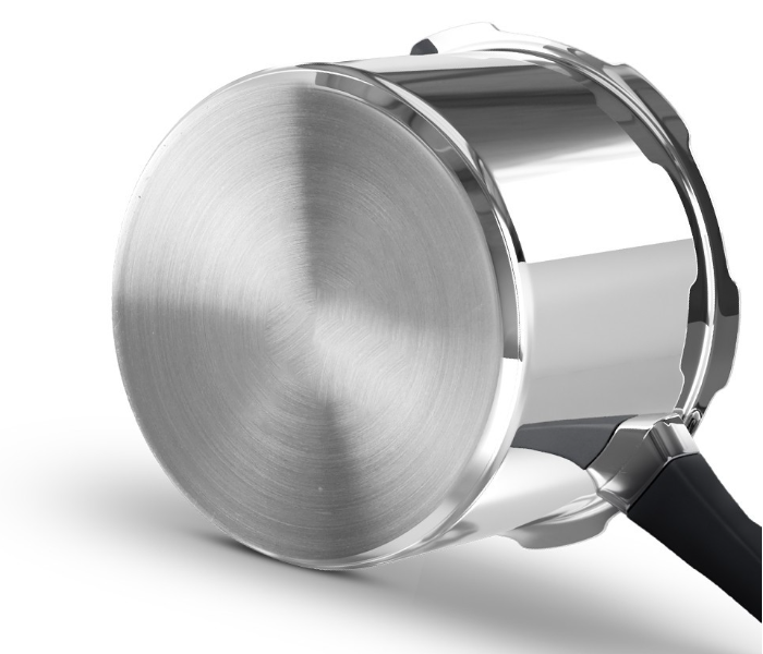 Delici TDPC3M 3 Litre Dripless Triply Pressure Cooker - Silver - Zoom Image 2