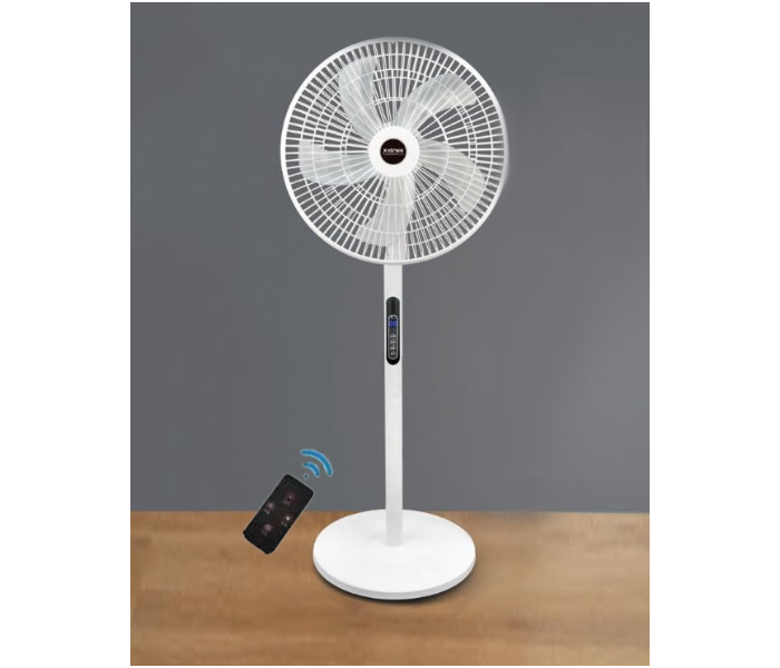 Oscillating Standing Fan with Remote Control Timer 8 Speeds Adjustable Pedestal Fans 16 Inch Quiet Portable Floor Fan for Bedroom Living Room Home and Office - Zoom Image 1