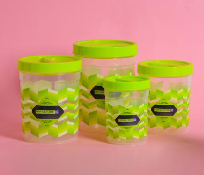 Royalford RF11035 4 Piece Plastic Storage Jar Set - Zoom Image 4