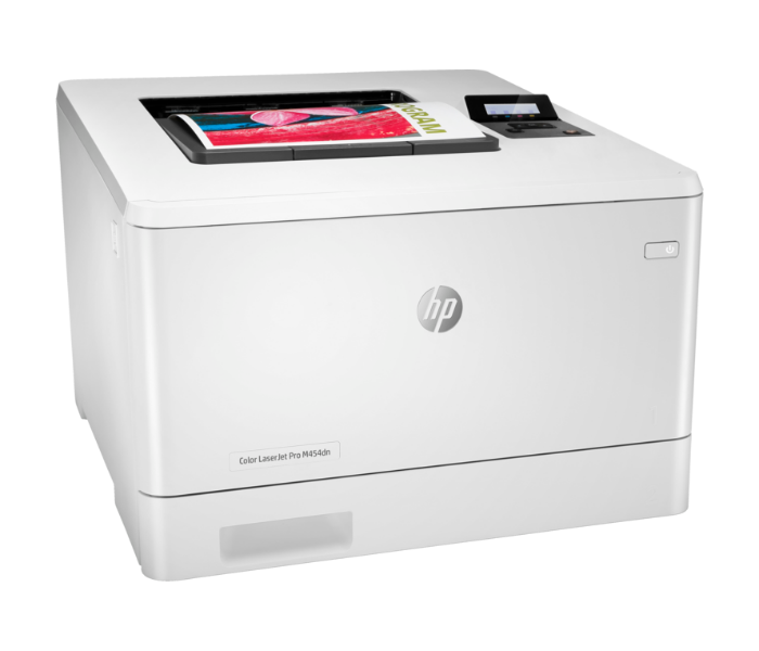 HP M454DN LaserJet Pro Color Printer - White  - Zoom Image 4