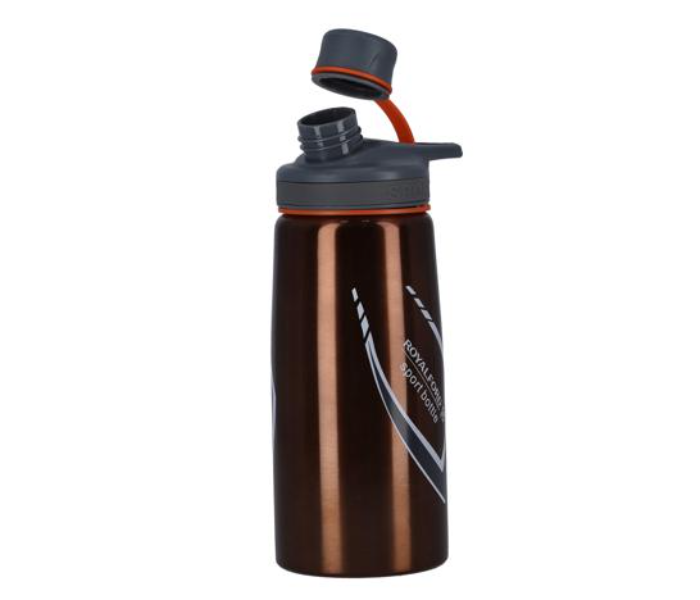 Royalford RF9364 700ml Stainless Steel Sports Bottle - Brown - Zoom Image 2