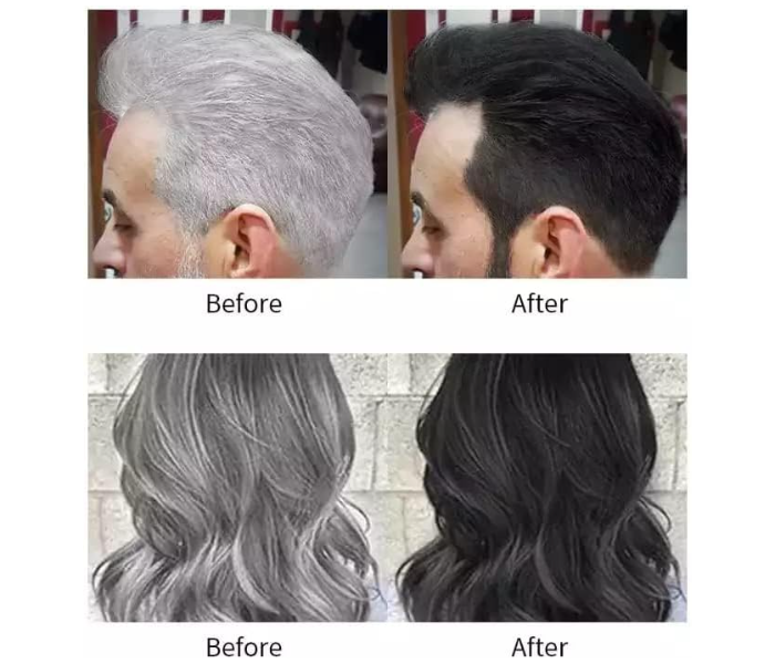 Apple Black Hair Deye Color Shampoo Easy To Use And Long Lasting 100% Grey Coverage in Minutes for Women & Men - Zoom Image 4