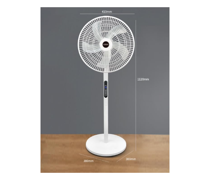 Oscillating Standing Fan with Remote Control Timer 8 Speeds Adjustable Pedestal Fans 16 Inch Quiet Portable Floor Fan for Bedroom Living Room Home and Office - Zoom Image 6