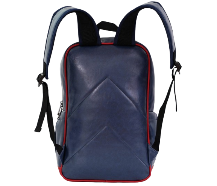 Para John PJBP6665 16Inch Genuine Leather Backpack - Navy Blue - Zoom Image 2