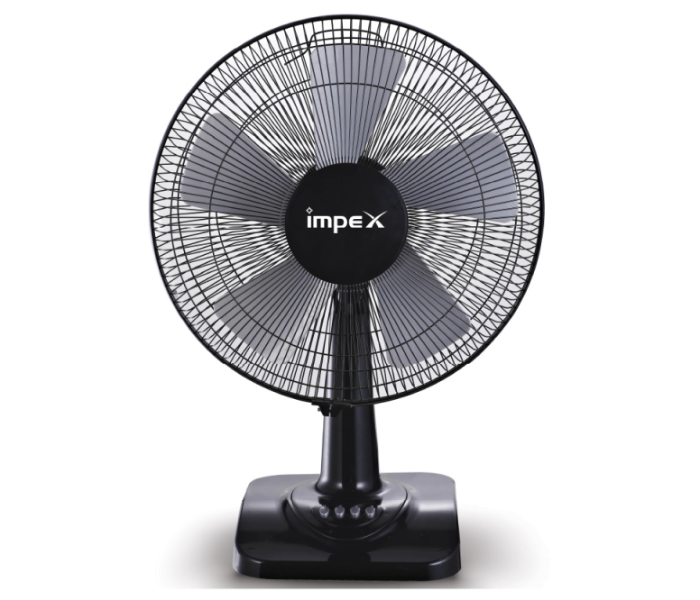 Impex TF 7506 16inch Electronic Table Fan - Black and Silver - Zoom Image 1