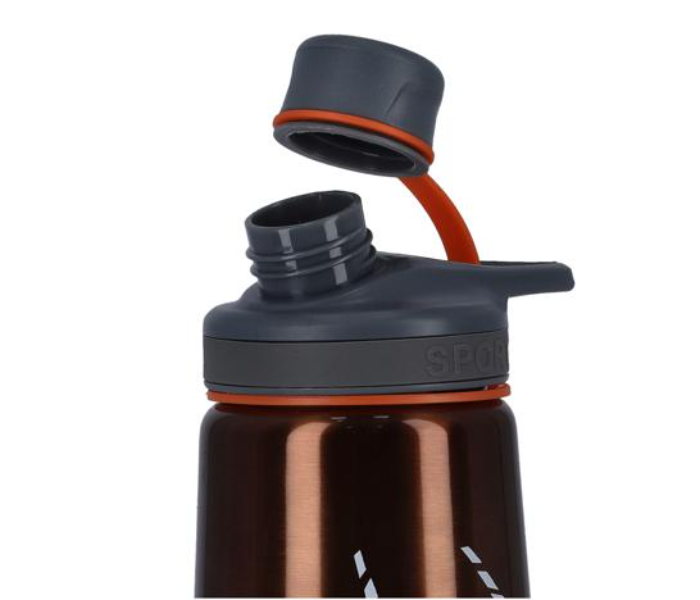 Royalford RF9364 700ml Stainless Steel Sports Bottle - Brown - Zoom Image 3