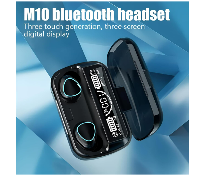 Electric Display M10 TWS Mini Wireless Stereo Invisible Sports Headset With Charging Bin Mini - Zoom Image 4