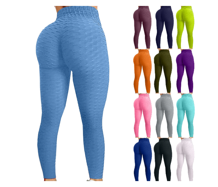 Yoga & Gym Seamless Sports Leggings For Women - Multi Color - Zoom Image