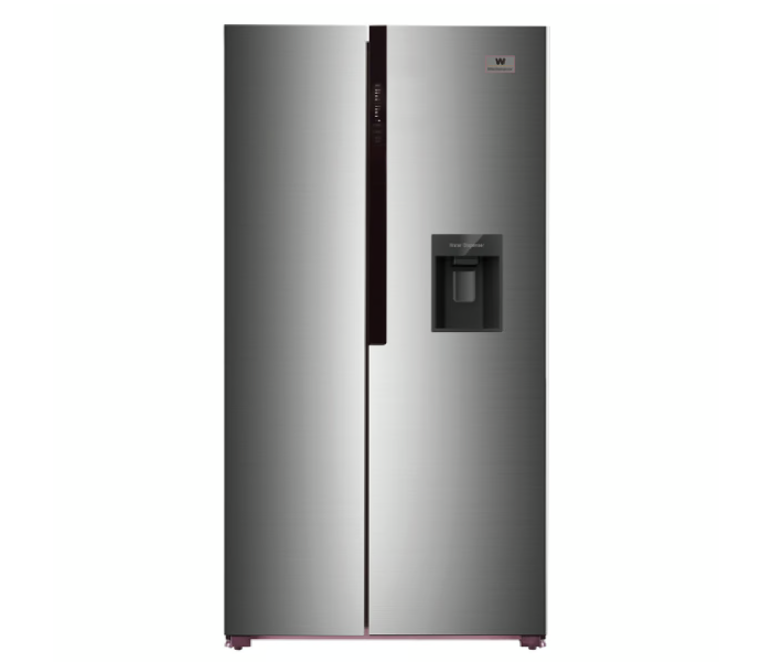 White Westinghouse WDSBS-690WY 690 Liter Side by Side Refrigerator with Water Dispenser - Inox - Zoom Image 1