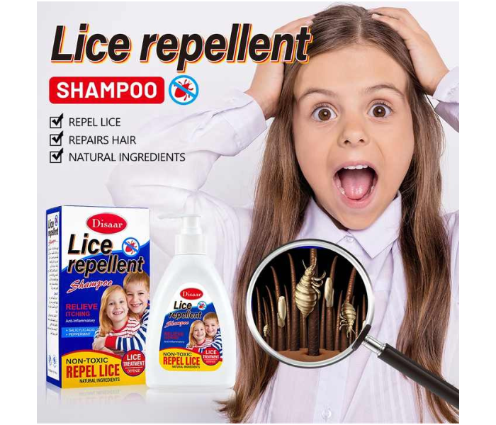 Disaar Hair Care Shampoo for Home Use Hair Cleaning Sclap Lice Repellent Anti Itching Shampoo with Natural Ingredients - Zoom Image 3