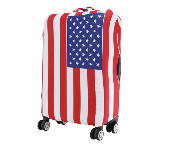 Para John PJLC9918L Luggage Cover Large Size - Red & White - Zoom Image