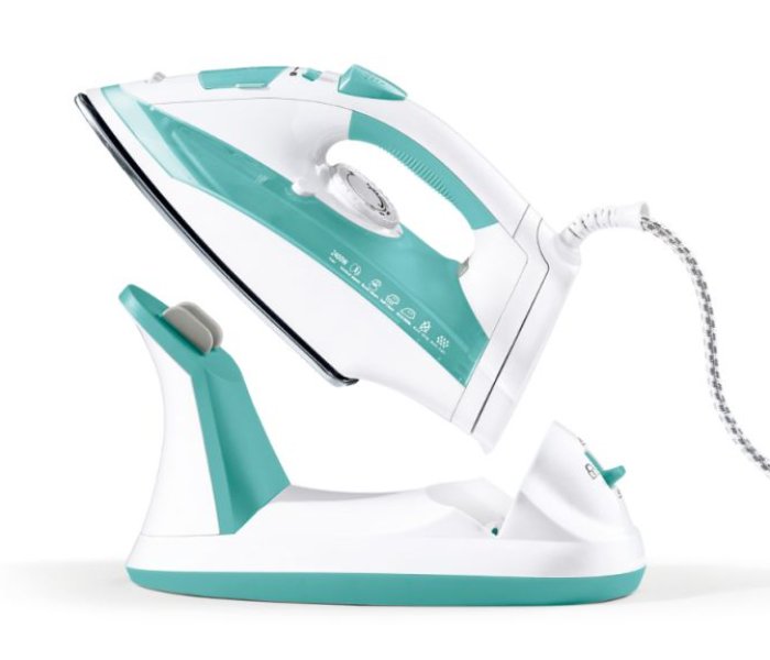 Geepas GSI24015 2400W Corded & Cordless Steam Iron - Blue and White - Zoom Image